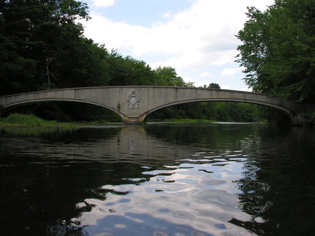 Wood Park footbridge over the Assabet River, Hudson MA, July 2012