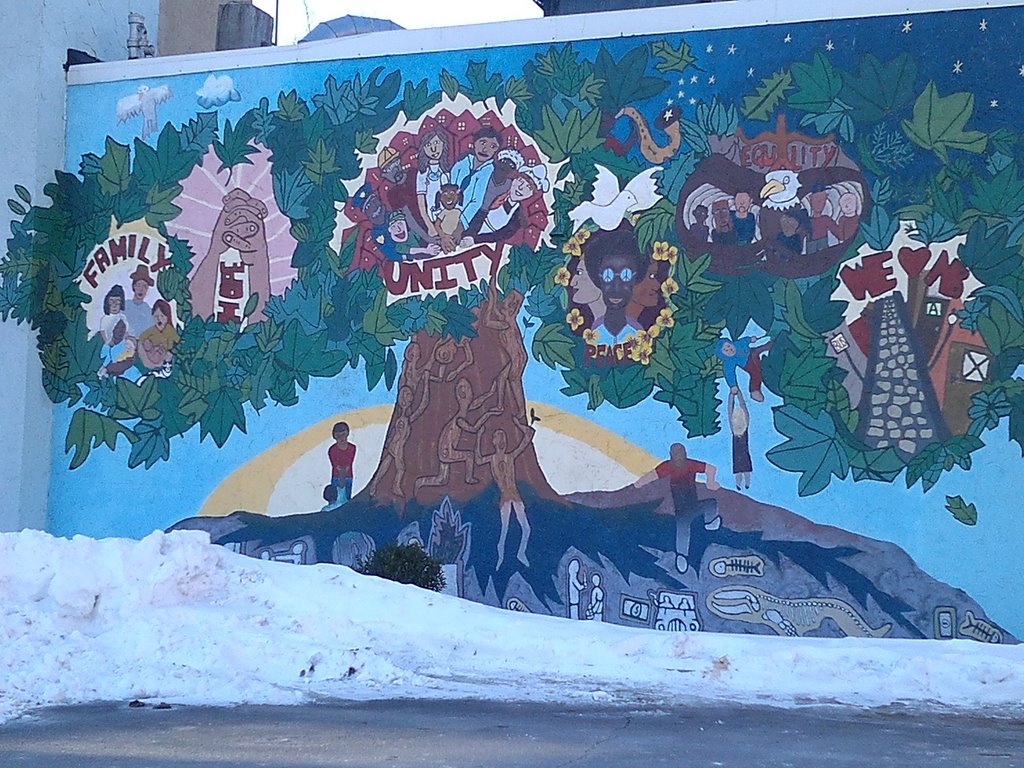 Lovey Dovey Leftwing Loon 1 World Mural