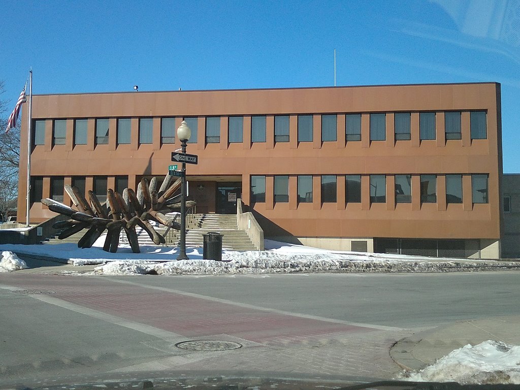 New Bedford Federal Building and ugly sculpture