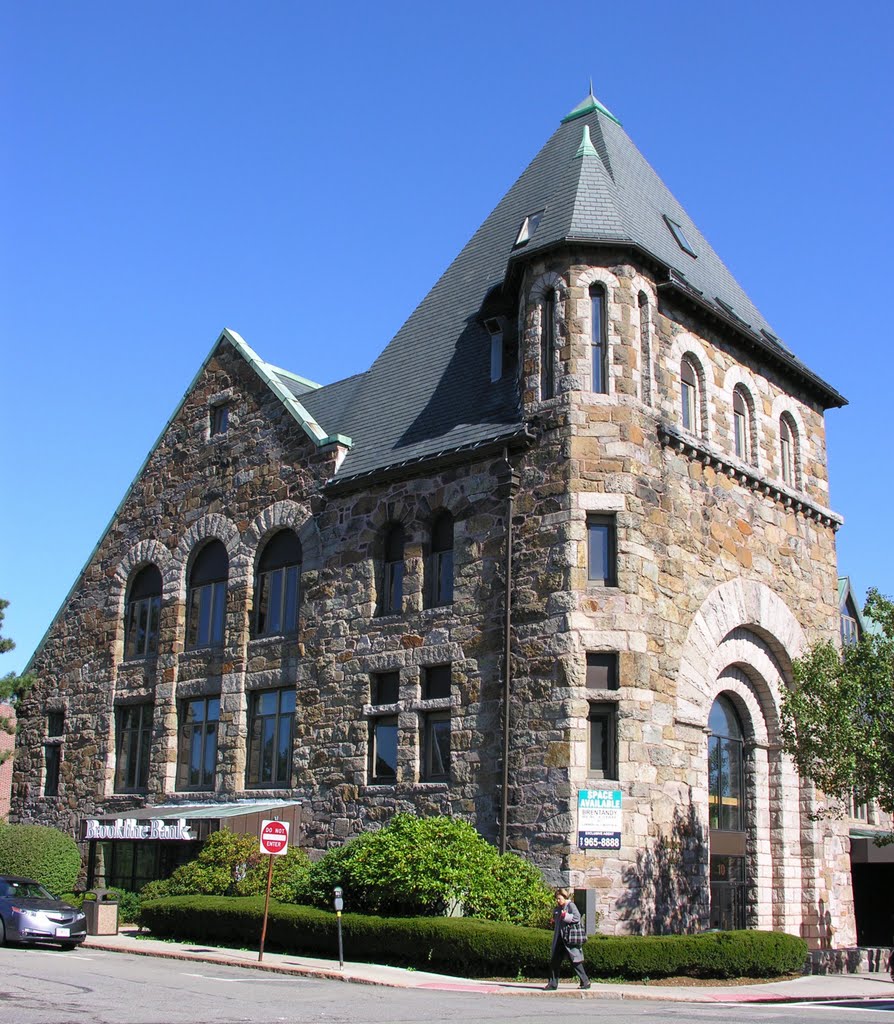 Newton Centre Romanesque building