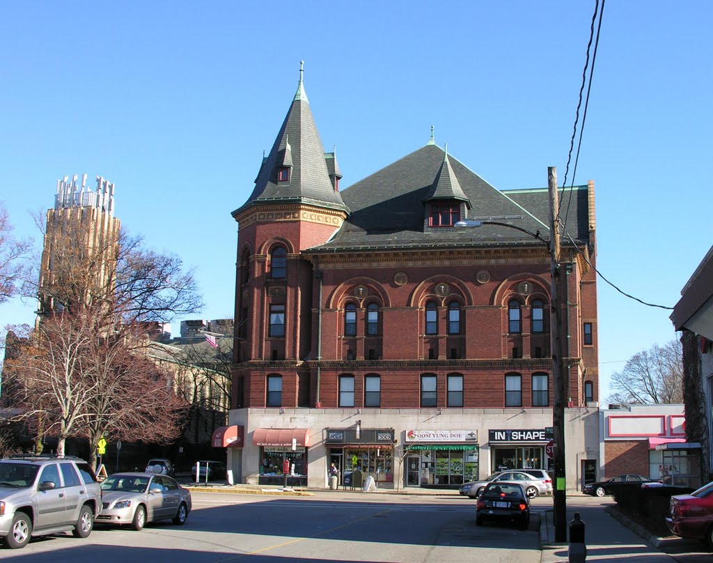 Newtonville Masonic Building, built 1896, Victorian Renaissance style