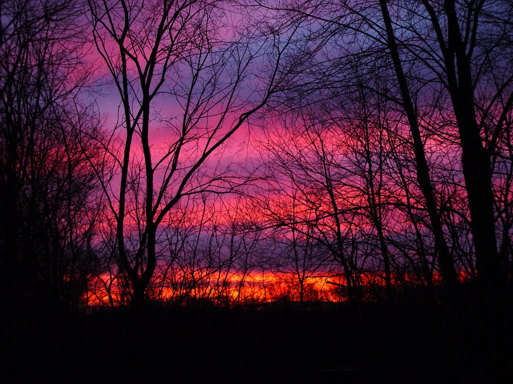 Sunrise over Peabody, MA USA