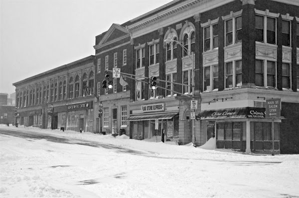 Peabody Square during Nemo
