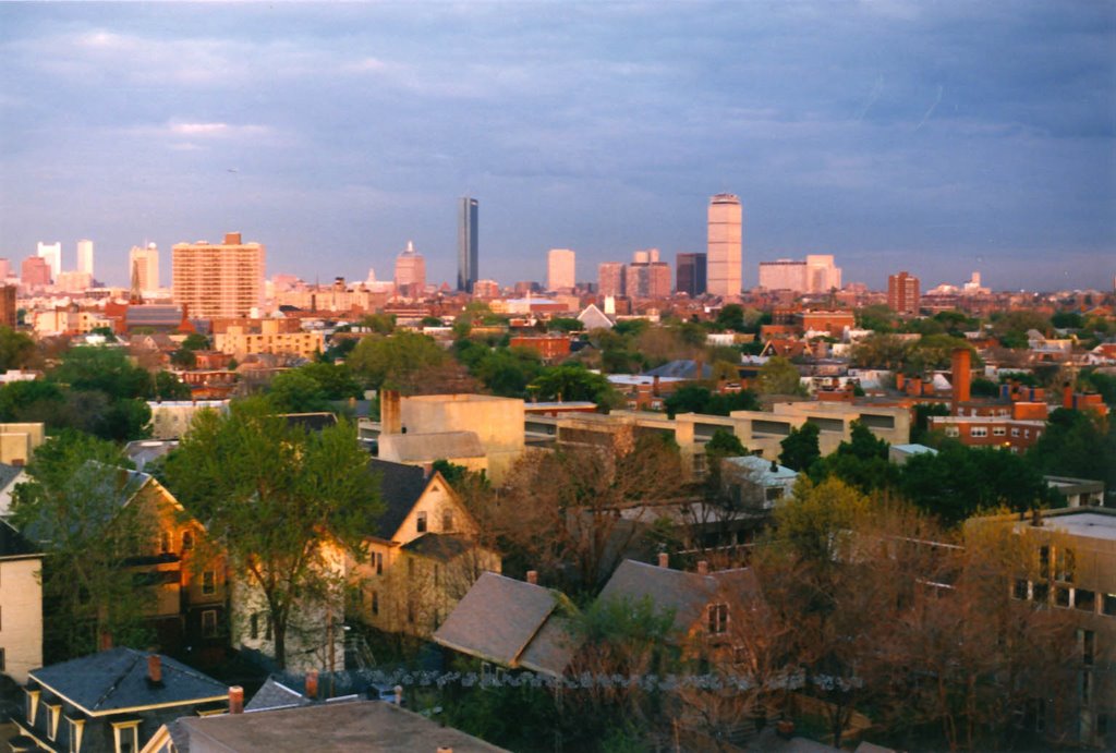 Boston from Cambridge at Dawn