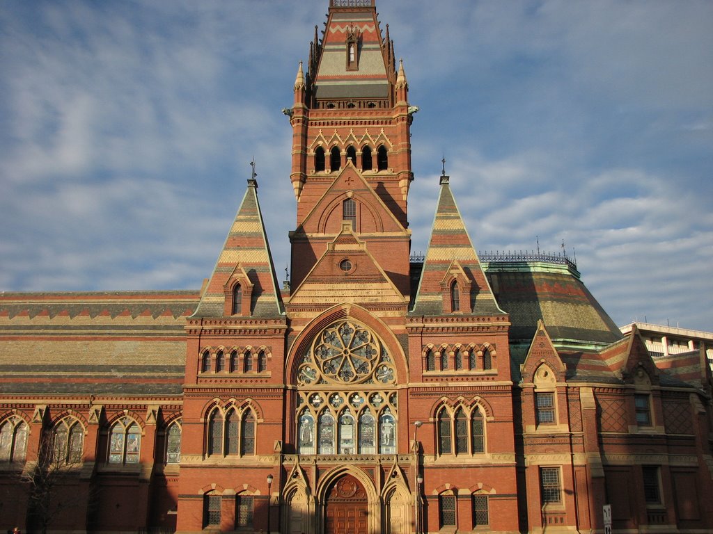 View to Memorial Hall of Harvard University