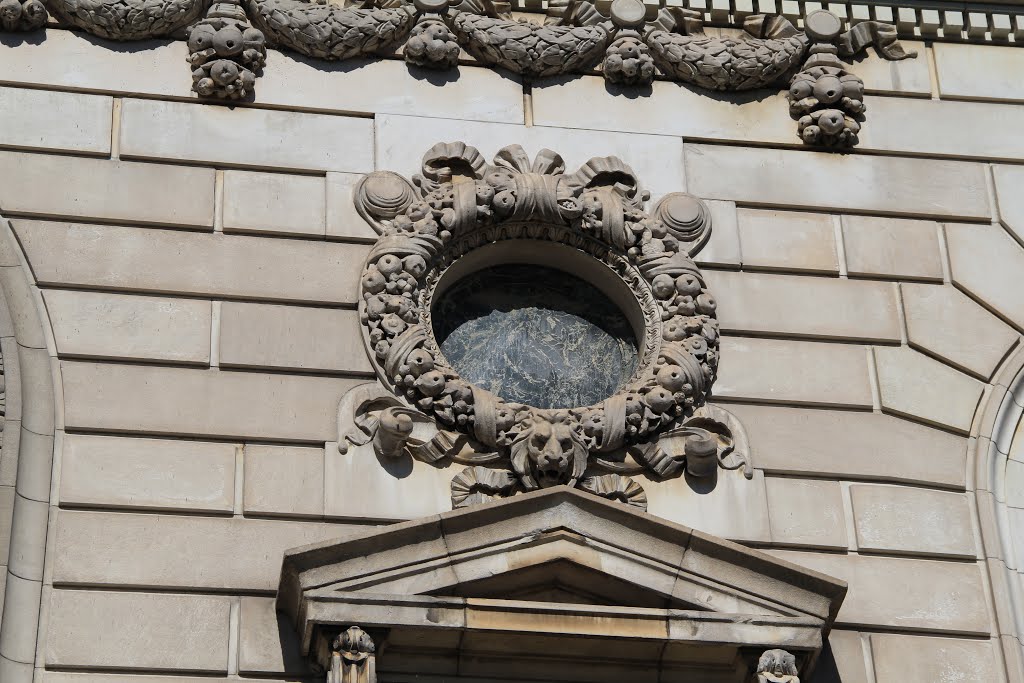 City Library Building Detail, Springfield MA