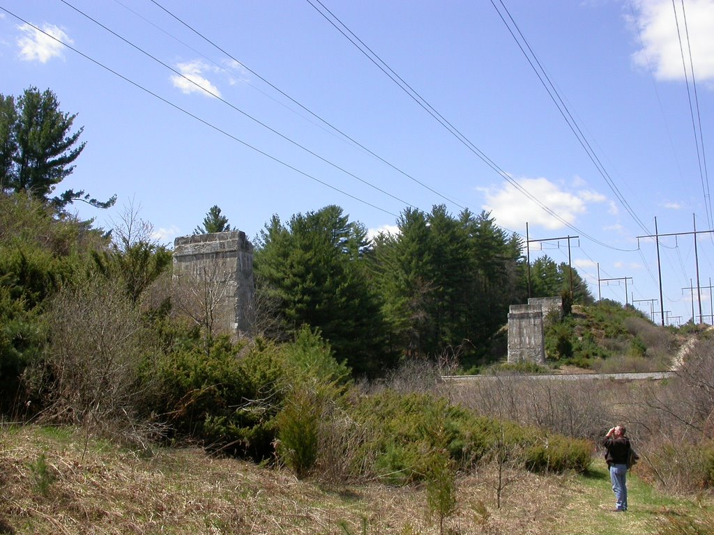 Hampden Railroad Bridge Abutments over Swift River