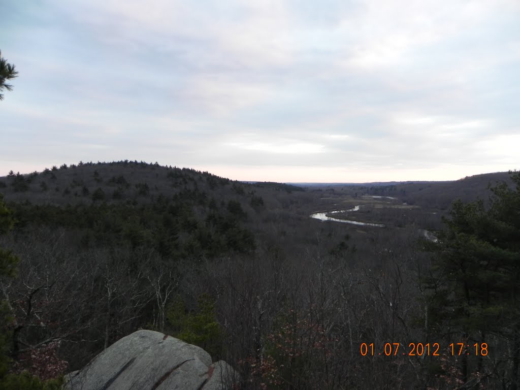 Blackstone River Valley view from the look out ledge