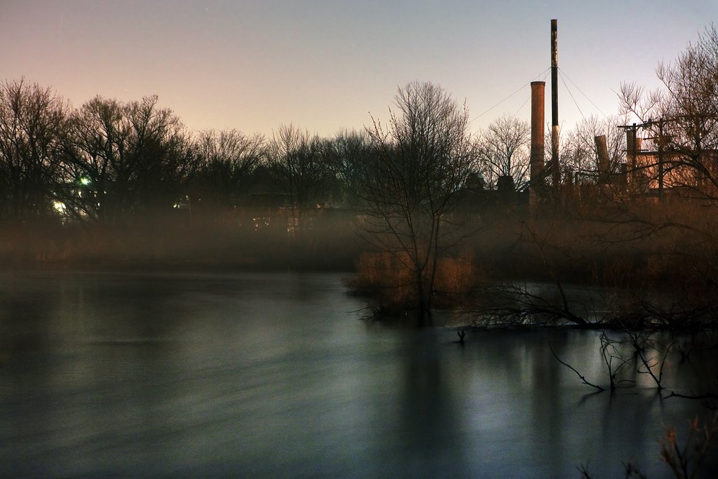 Charles River at Night – Watertown, Massachusetts