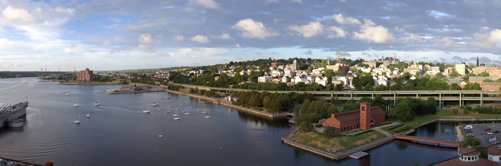 Fall River Skyline at Dusk - Heritage Center Prominent