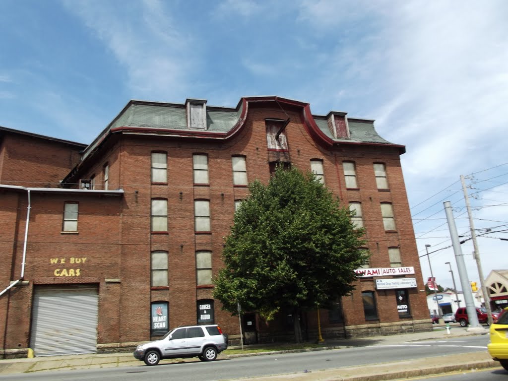 Some of the old, little used massive mill structures of Fall River.