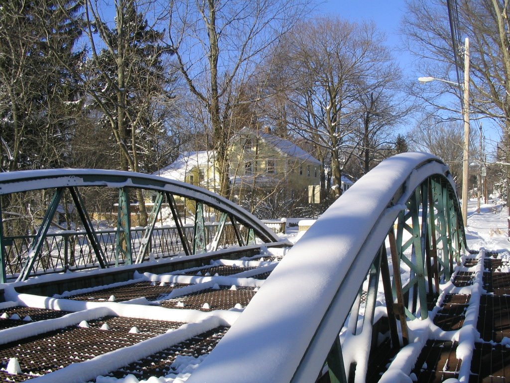 Main Street Bridge in Framingham, Mass, USA on February 12, 2006