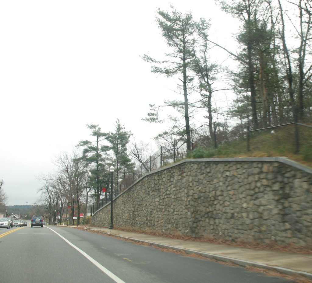 Retaining wall near Cresview