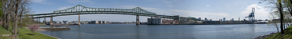 The Grand Mystic River Bridge on a Spring Day