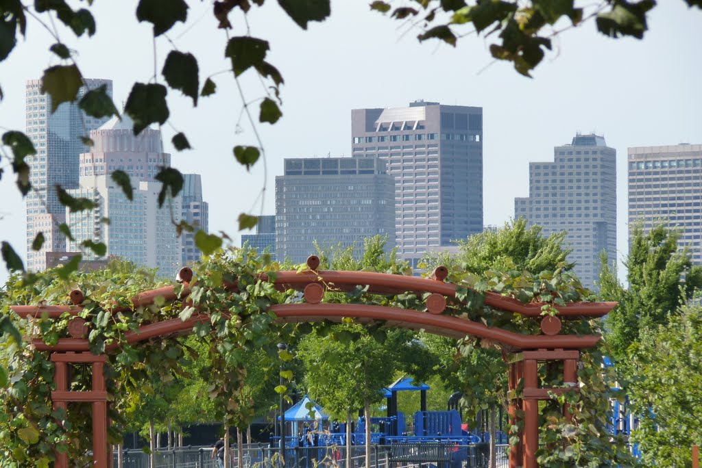 Boston Skyline from Bremen Street Park ~ East Boston
