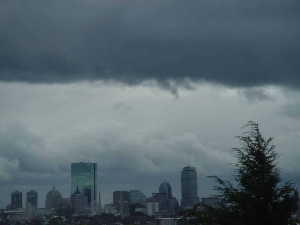 Storm over Boston, MA USA