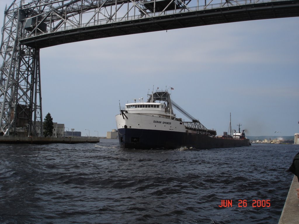 Duluth Lift Bridge Cargo Ship