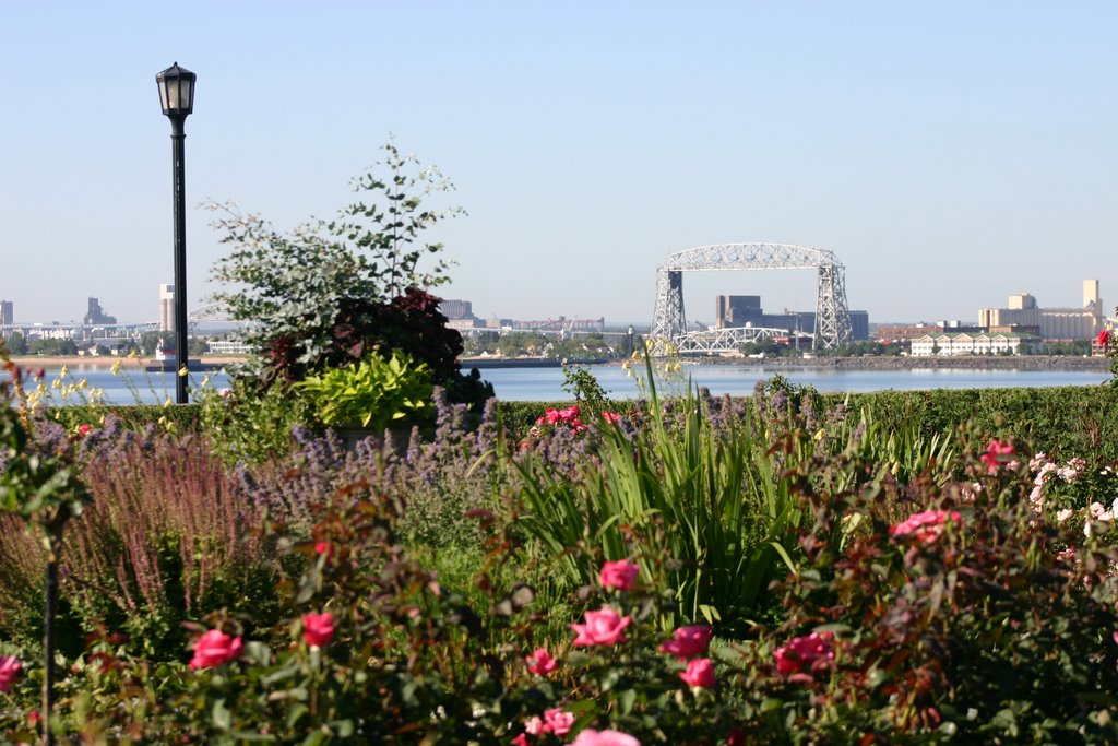 Duluth Harbor from the Rose Garden