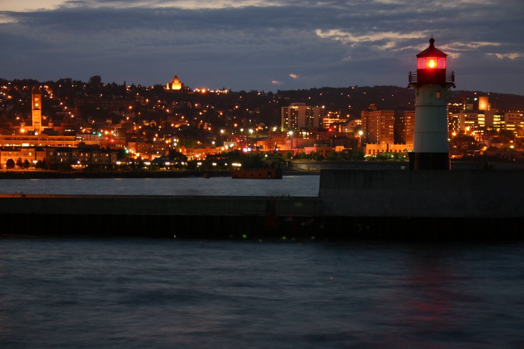 Lakefront at Night from South Pier