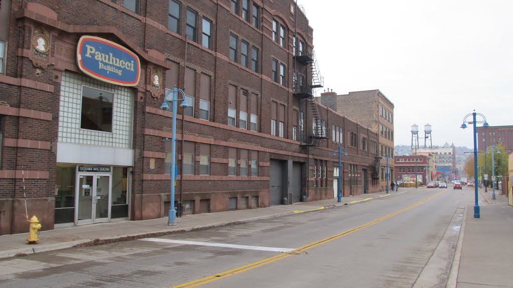 Oct 2012 - Duluth, Minnesota. Lake Avenue at Canal Park.