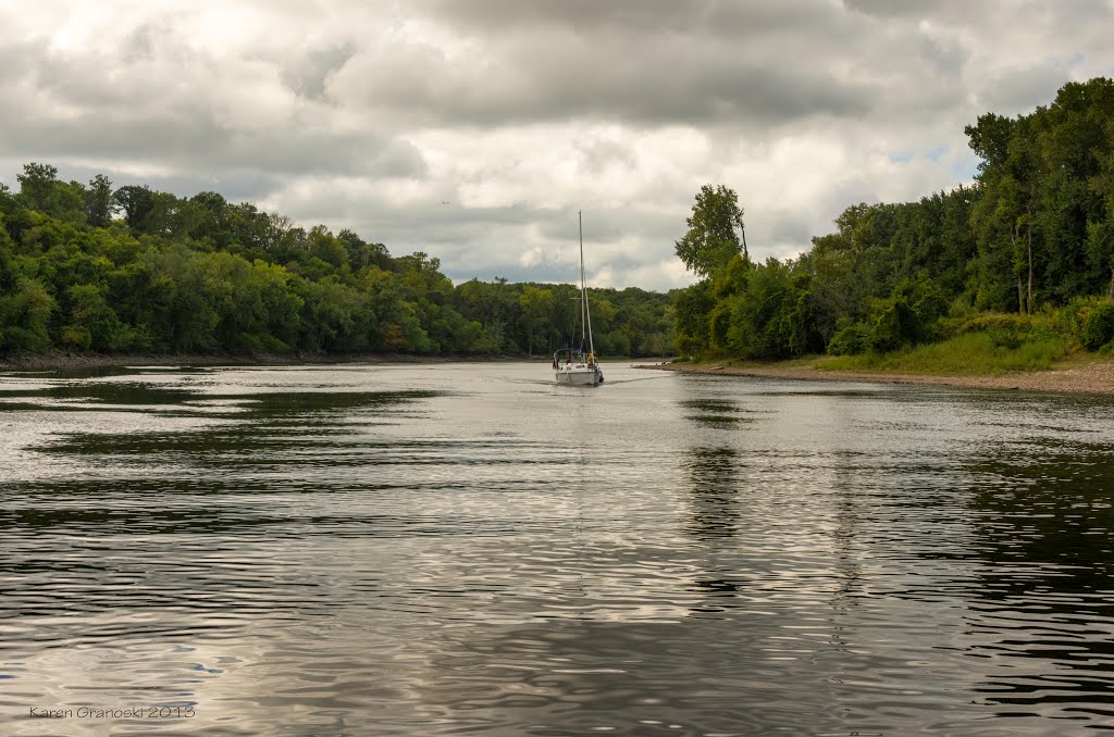sailboat on the mississippi