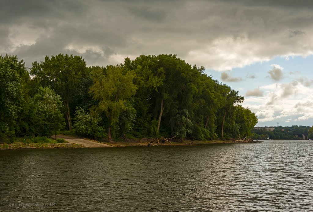 lush greens along the mississippi