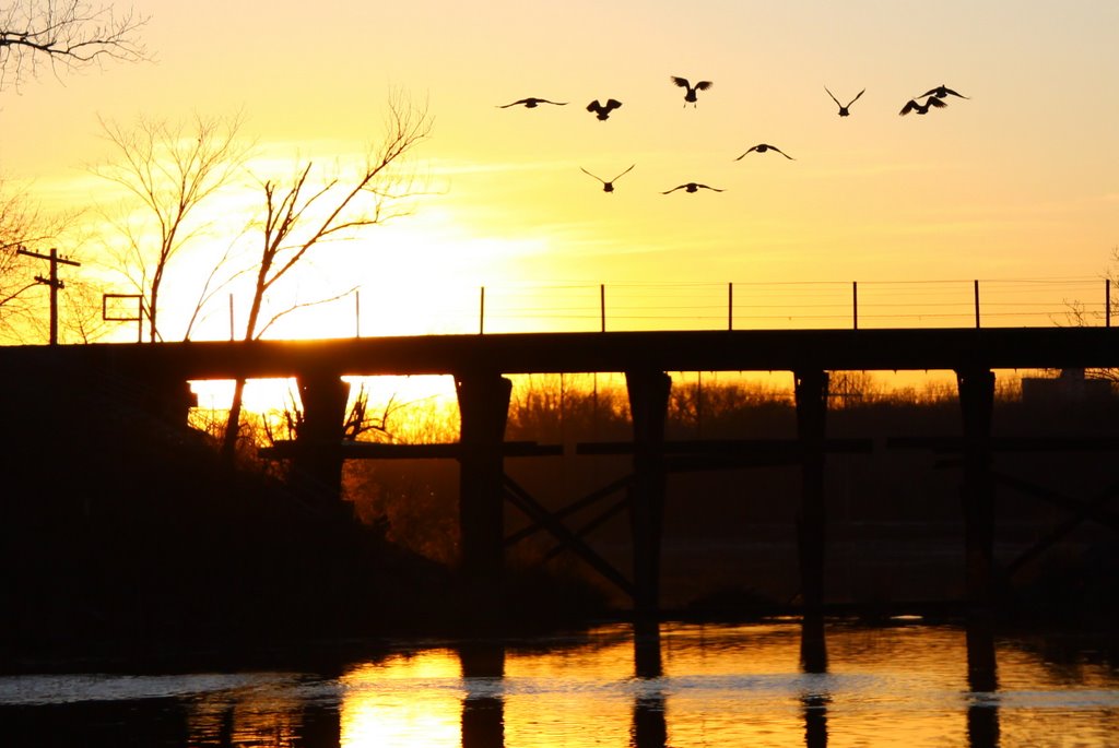 Fall Sunset Over Pickerel Lake, Lilydale Park, St. Paul