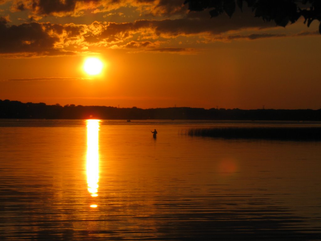 Minnesota Fishing on Medicine Lake. July 2009