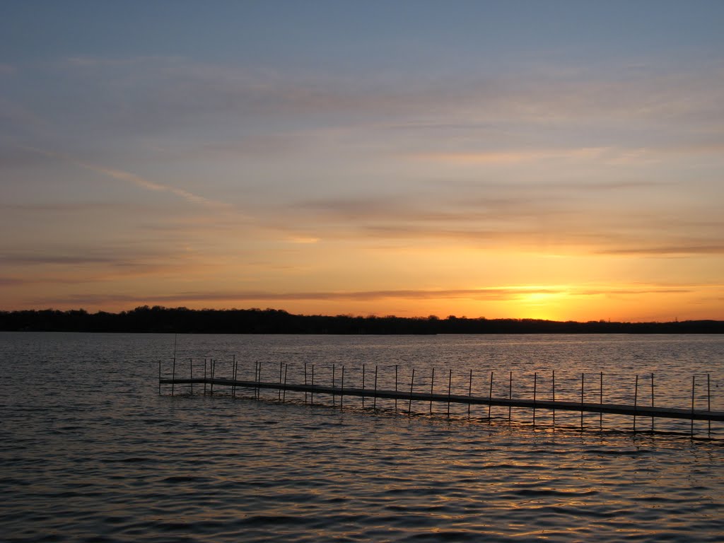 Apr 2007 - Plymouth, Minnesota. Spring sunset at Medicine Lake.
