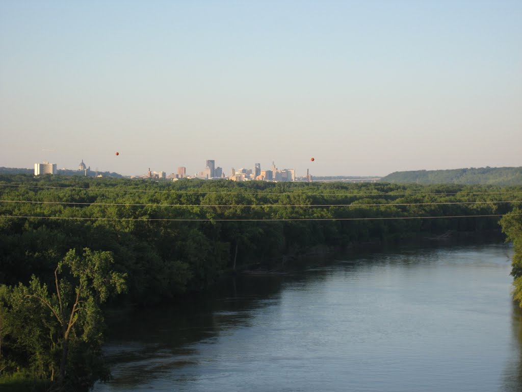 skyline St. Paul from Mendota Bridge