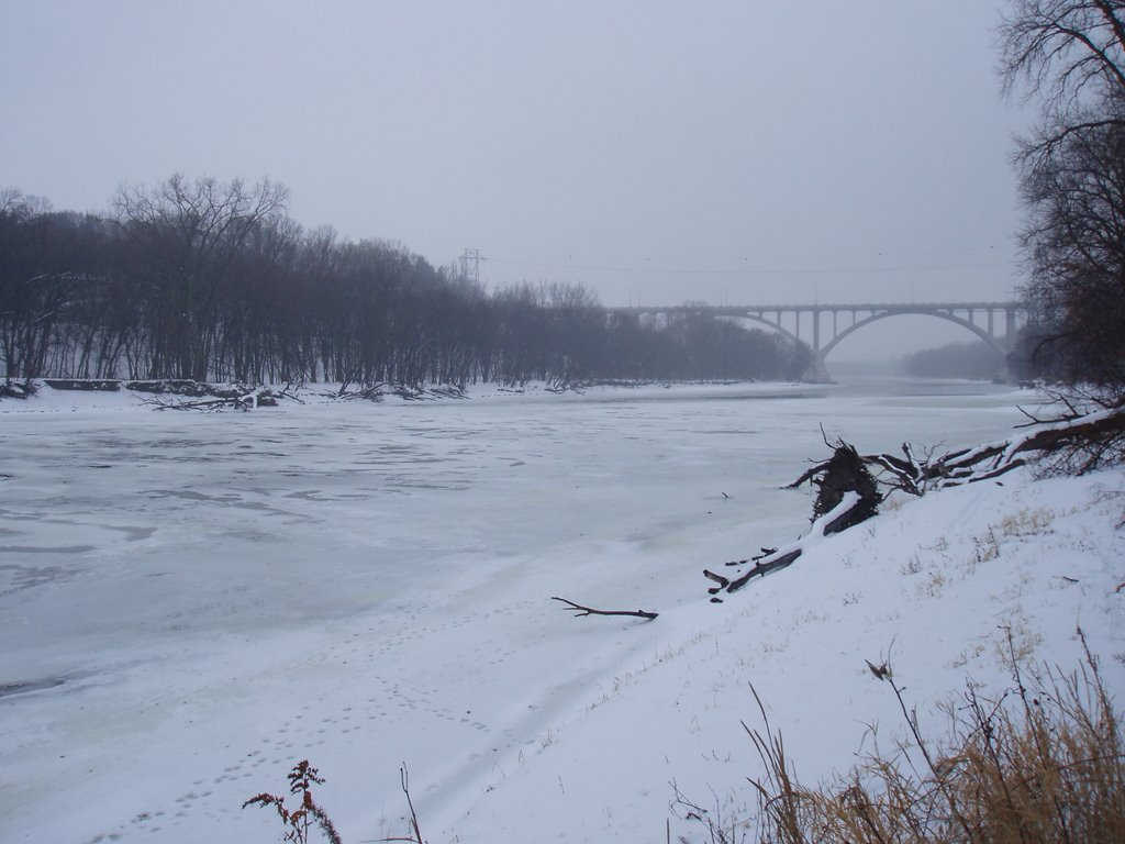 from Pike Island looking @ the Mendota Bridge