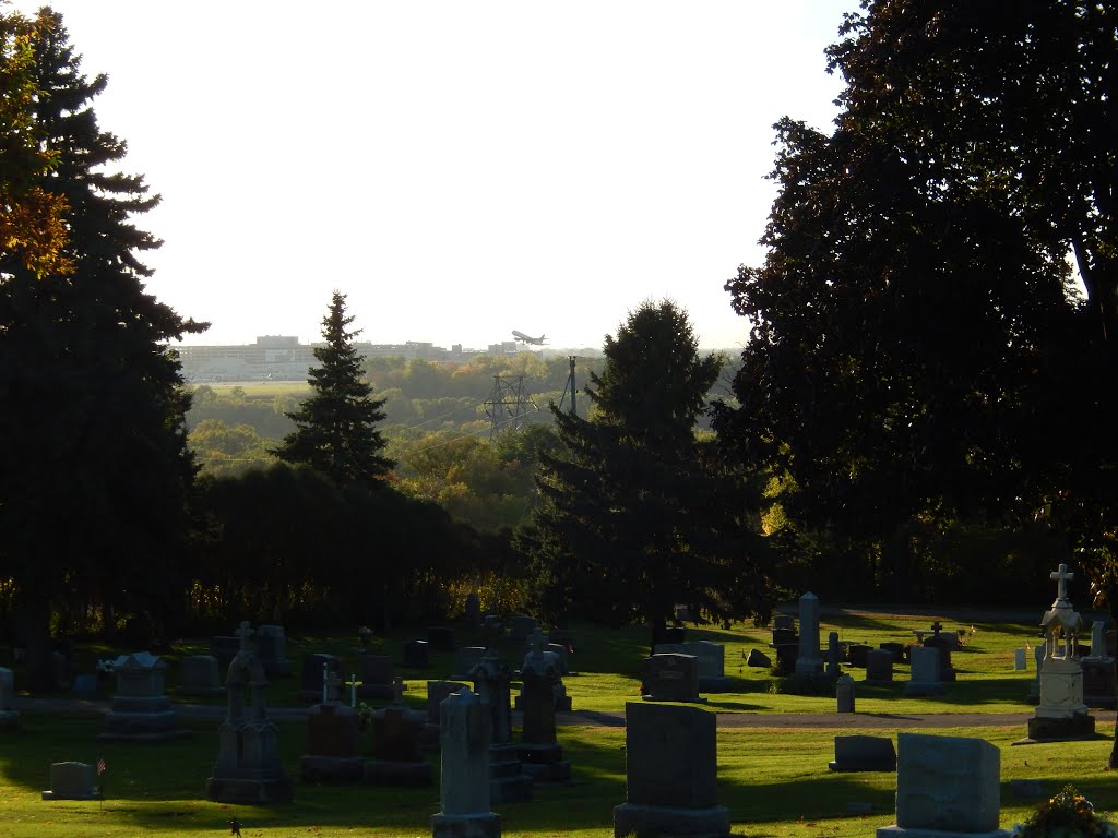 Historic St Peter Cemetery in Mendota