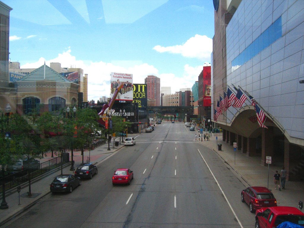 Target Center from Skyway Bridge -- Summer 08