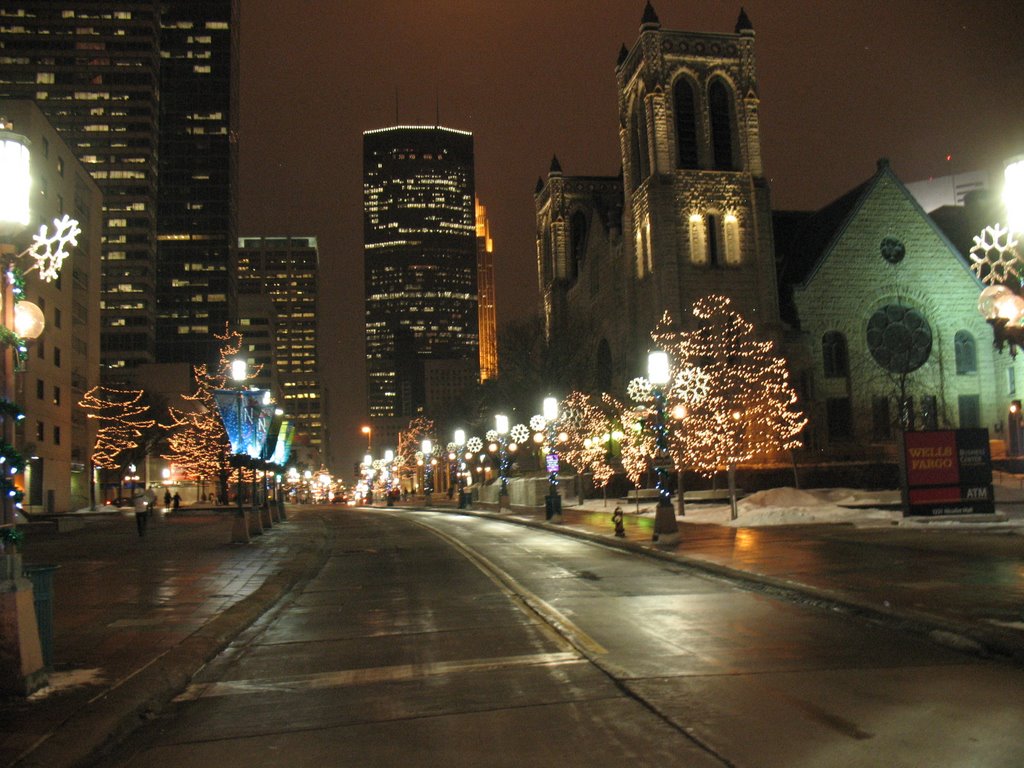 View from the center of Nicolette Ave