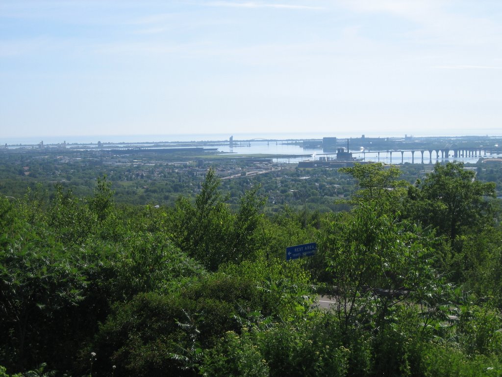 Over looking Duluth Harbor