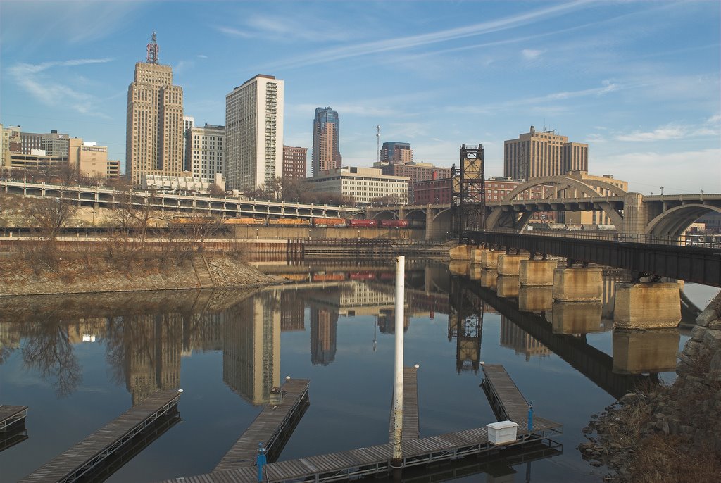 Downtown Saint Paul and Mississippi River