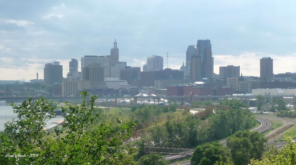 a view of downtown saint paul from mounds park, saint paul