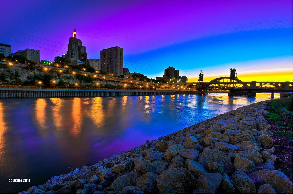 City at dawn