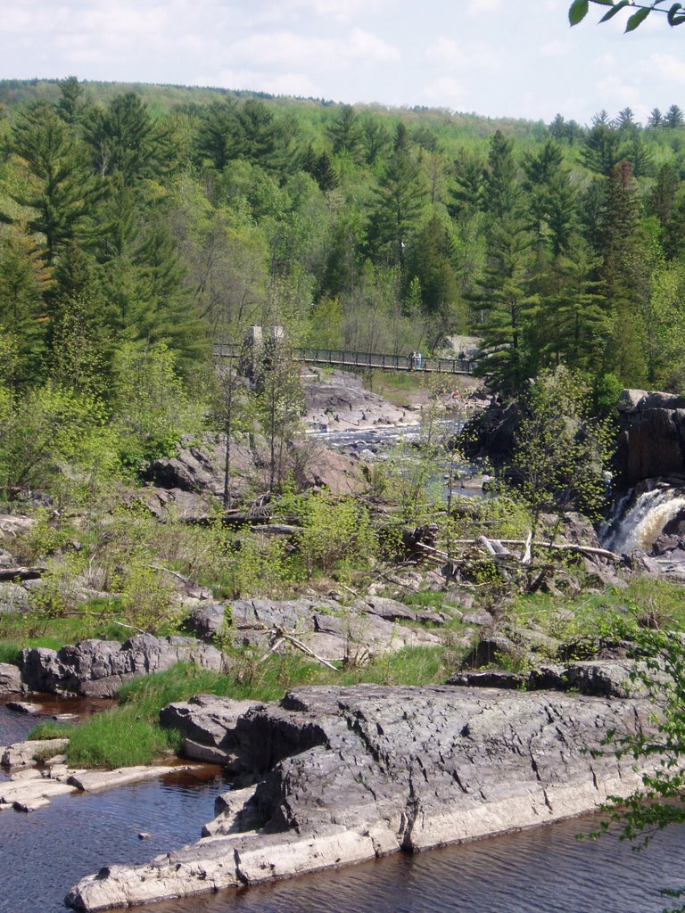 The Swinging Bridge from the Carlton Trail @ Jay Cooke State Park; 06/01/08