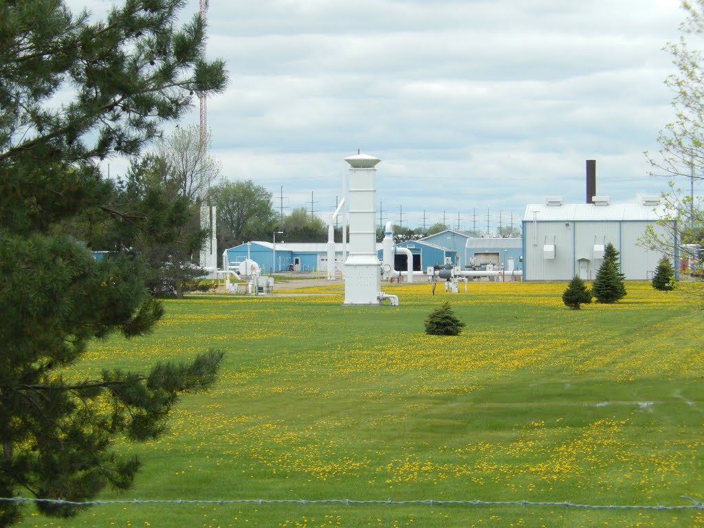 White Chimney in Field
