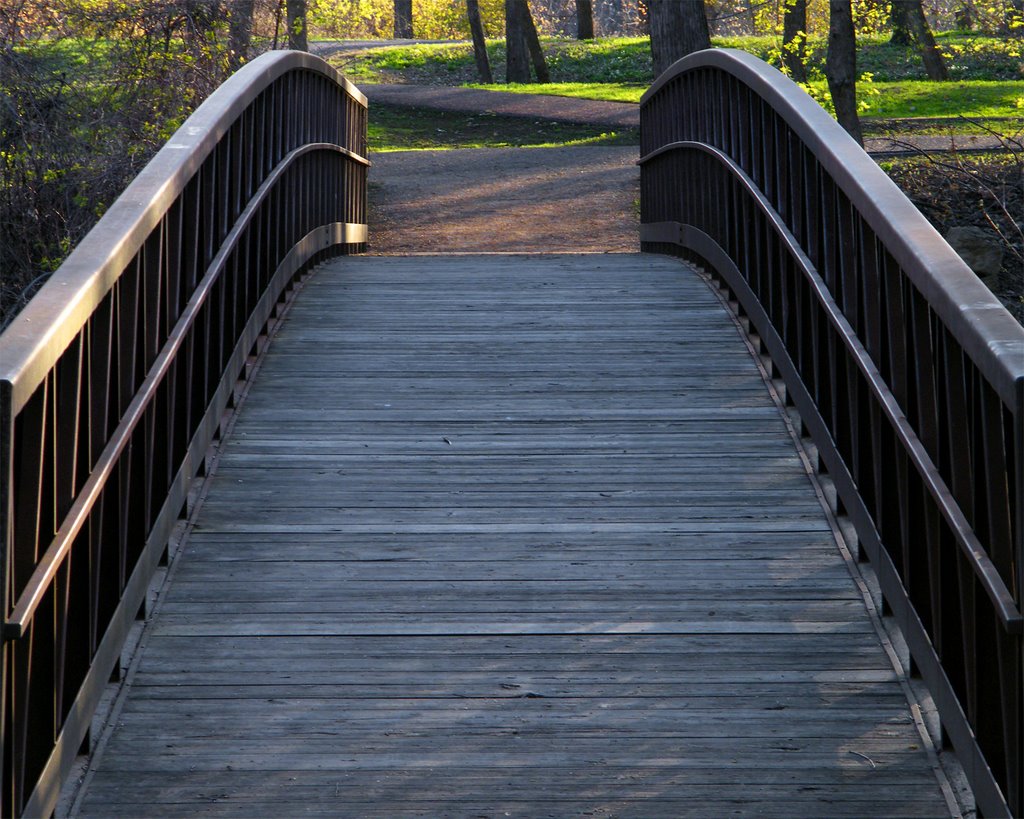 Bridge to Islands of Peace County Park, Fridley, Minnesota