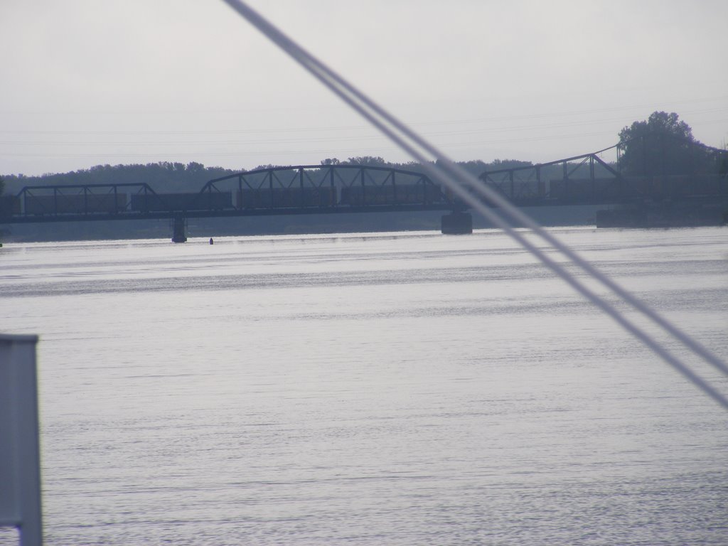 La Crosse Rail Bridge from La Crosse Queen