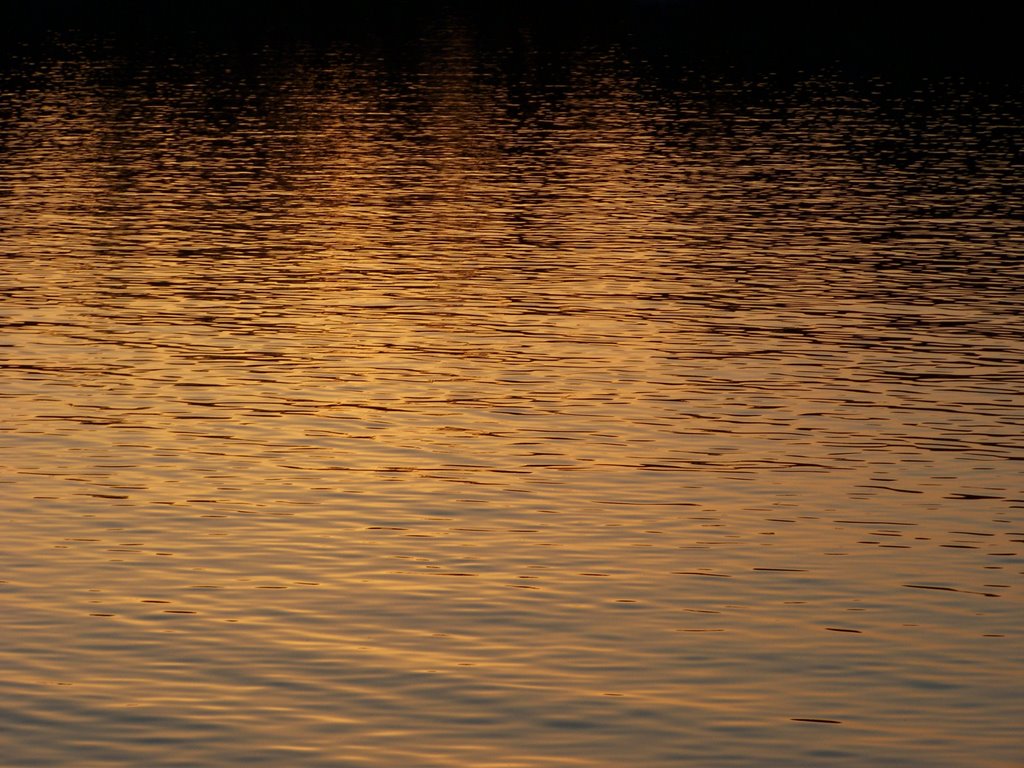 sunset in wiggins, Mississippi on lake at flint creek