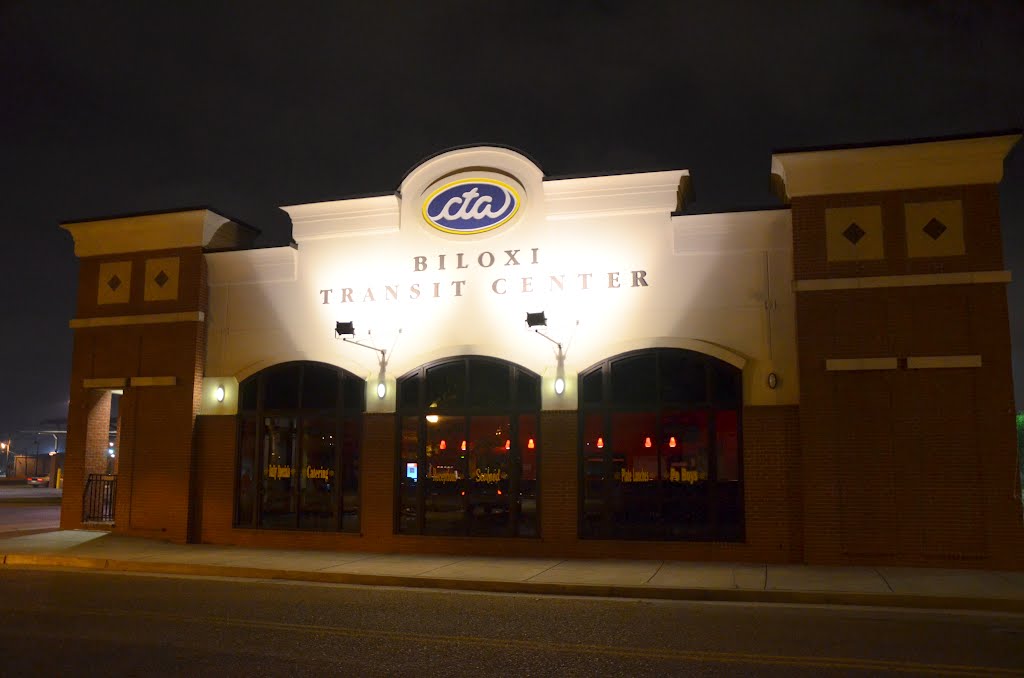 Biloxi Transit Center (night)