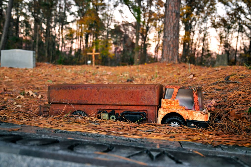 Toy Truck at Priceville Cemetery