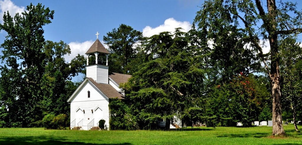 Saint Marks Episcopal Church at Boligee, AL (built 1854, listed on the Alabama Register of Landmarks and Heritage)