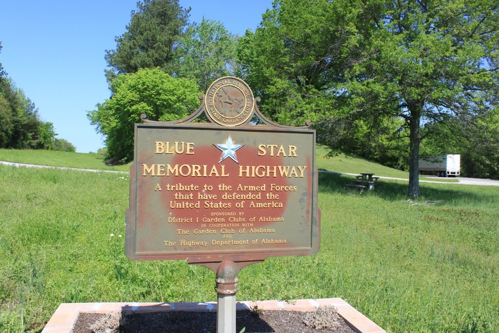 Blue Star Memorial Highway Park in the Median