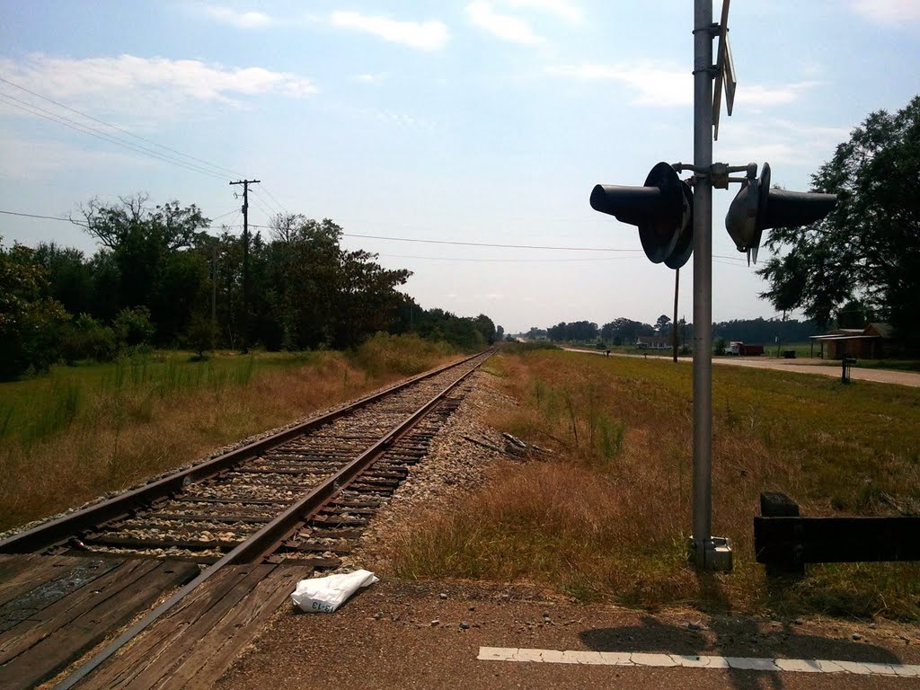 Grenada Railway tracks in central Mississippi near Duck Hill