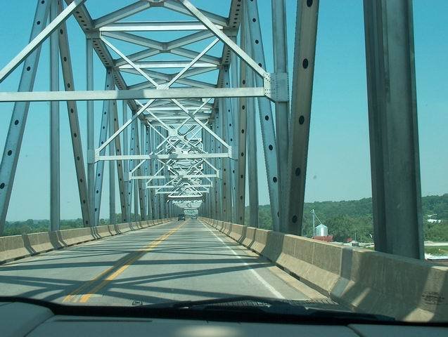 Crossing the Mississipi River near Helena AR