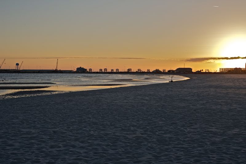 Sunset on the Mississippi Coast